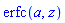 erfc(a, z)