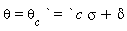 theta = theta[c]*` = `*c*sigma+delta