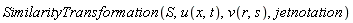 SimilarityTransformation(S, u(x, t), v(r, s), jetnotation)