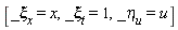 [_xi[x] = x, _xi[t] = 1, _eta[u] = u]