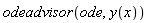 odeadvisor(ode, y(x))