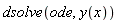 dsolve(ode, y(x))