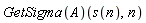 (GetSigma(A))(s(n), n)