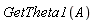 GetTheta1(A)