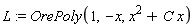 L := OrePoly(1, -x, x^2+C*x)