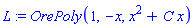 L := OrePoly(1, -x, x^2+C*x)