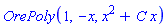 OrePoly(1, -x, x^2+C*x)