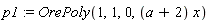 p1 := OrePoly(1, 1, 0, (a+2)*x)