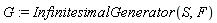 G := InfinitesimalGenerator(S, F)