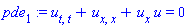 pde[1] := u[t, t]+u[x, x]+u[x]*u = 0