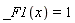 _F1(x) = 1
