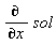 diff(sol, x)
