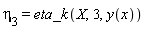 eta[3] = eta_k(X, 3, y(x))