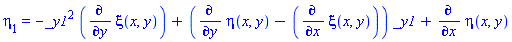 eta[1] = -_y1^2*(diff(xi(x, y), y))+(diff(eta(x, y), y)-(diff(xi(x, y), x)))*_y1+diff(eta(x, y), x)