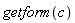 getform(c)
