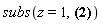 subs(z = 1, -x^3+y^2*z)