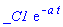 _C1*exp(-a*t)