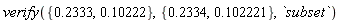 verify({.10222, .2333}, {.102221, .2334}, `subset`)
