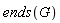 ends(G)