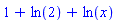 1+ln(2)+ln(x)