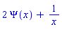 2*Psi(x)+1/x