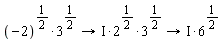 (-2)^(1/2)*3^(1/2)->I*2^(1/2)*3^(1/2)->I*6^(1/2)