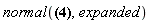 normal(((4-3^(1/2))*(4+3^(1/2)))^(1/2), expanded)