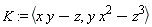 K := `<,>`(x*y-z, y*x^2-z^3)