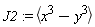 J2 := `<,>`(x^3-y^3)
