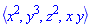 `<,>`(x^2, y^3, z^2, x*y)