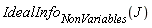 IdealInfo[NonVariables](J)