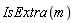 IsExtra(m)