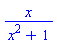 x/(x^2+1)