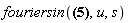 fouriersin(fouriersin(f(t), t, u), u, s)