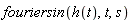 fouriersin(h(t), t, s)
