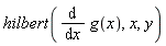 hilbert(diff(g(x), x), x, y)