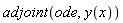 adjoint(ode, y(x))