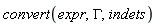 convert(expr, GAMMA, indets)