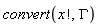 convert(factorial(x), GAMMA)