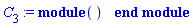 module () local ModulePrint; option implementation = external; end module