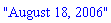 module () export monthDay, month, year, format, ModulePrint; option record; end module