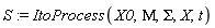 S := ItoProcess(X0, Mu, Sigma, X, t)