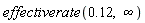 effectiverate(.12, infinity)