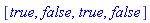 [true, false, true, false]