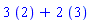 3*``(2)+2*``(3)