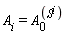 A[i] = A[0]^(S^i)