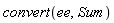 convert(ee, Sum)