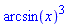 arcsin(x)^3
