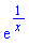 exp(1/x)