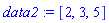 data2 := [2, 3, 5]